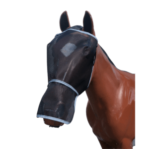 Mesh Fly Mask with Nose – UV Protective Horse Fly Veil Full Coverage