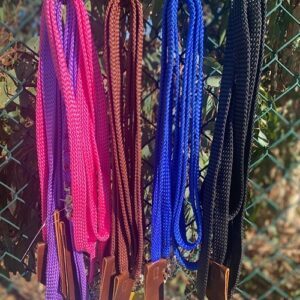 Western/ Stock Split Reins With Leather Flapper Ends
