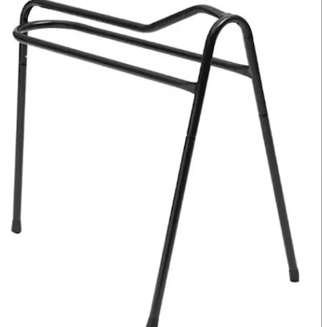 Horse Saddle Stand Rack 3 Leg Collapsible - Easily Portable In Black