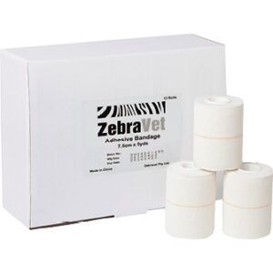ZebraPlast Adhesive Bandage 7.5cm Box of 12