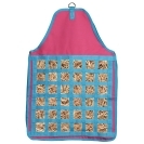 Horsemaster Heavy Duty Slow Feed Hay Bag - Blue/Pink - Image 2