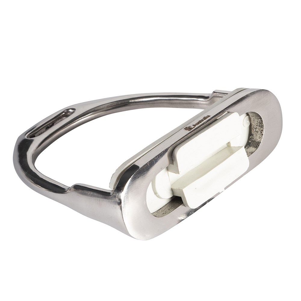 Equisteel Stainless Steel Two Bar Hunting Stirrups - Image 4