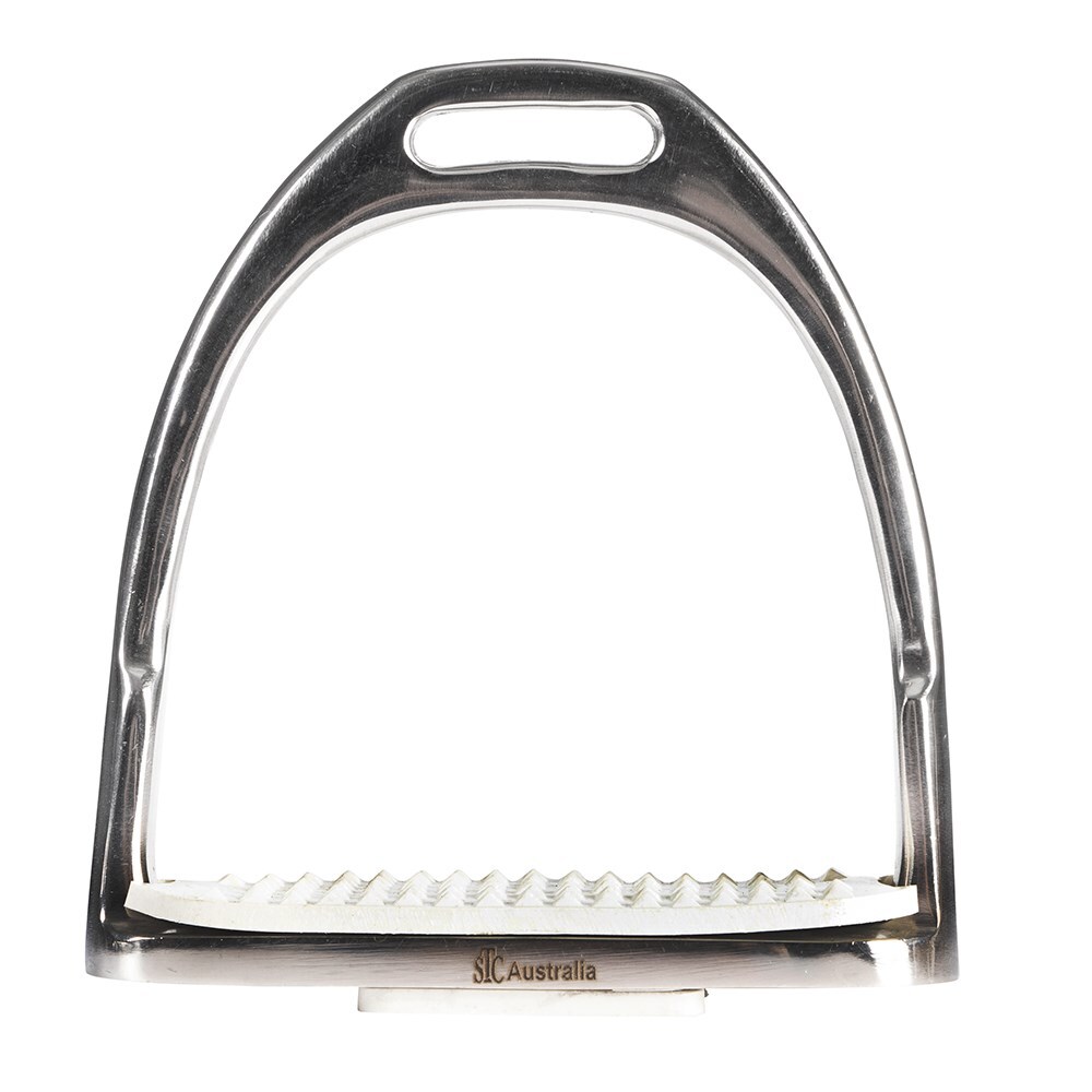 Equisteel Stainless Steel Two Bar Hunting Stirrups - Image 3