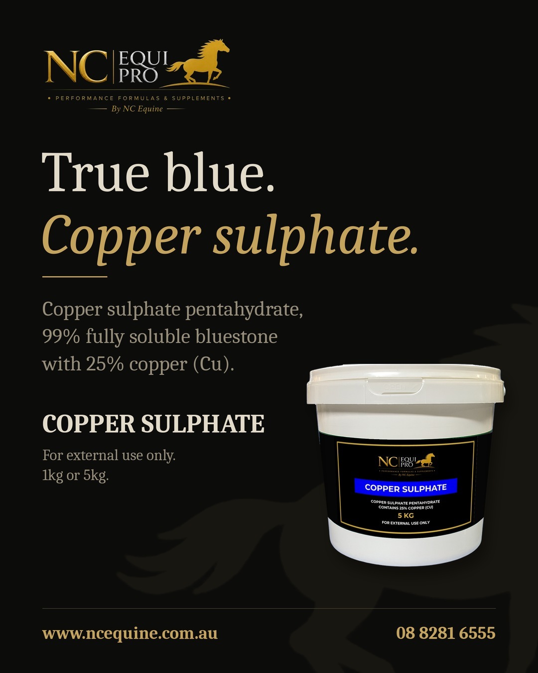 NC EquiPro Copper Sulphate Pentahydrate 99% Fully Soluble Bluestone - Image 2