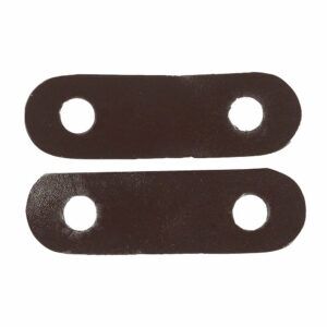 Peacock Stirrup Leather Tabs Brown Pair Replacement Safety Stirrup Straps