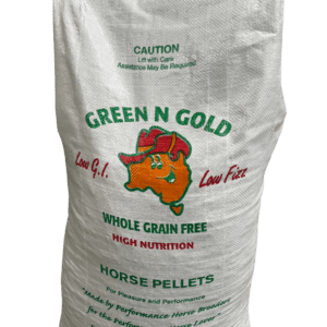 Ponderosa Green N Gold Pellets 30kg – Grain Free Performance Horse Feed