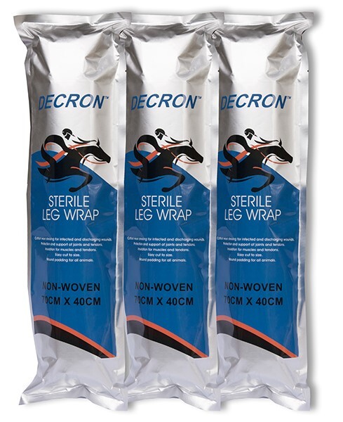 Decron Sterile Non-Woven Leg Wrap Horse | Cotton Dressing