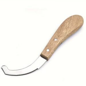 Bot Egg Knife Stainless Steel With Wooden Handle