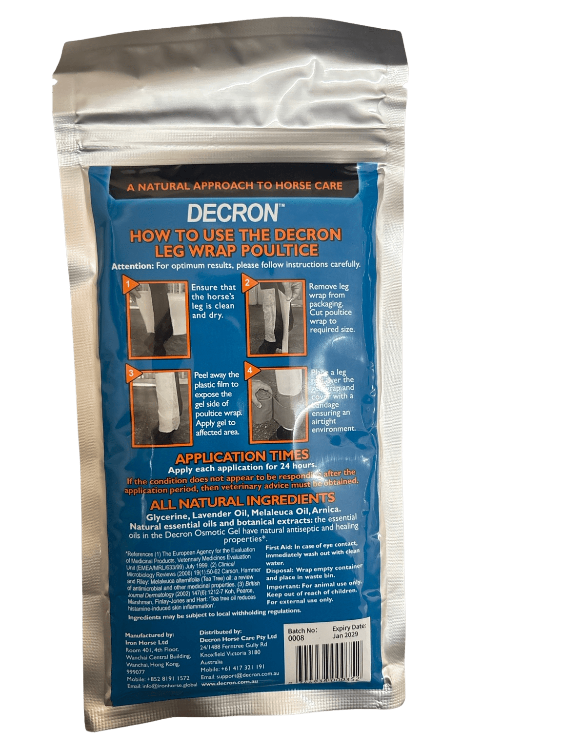 Decron Leg Wrap Poultice for Horses – Osmotic Gel Wrap - Image 2