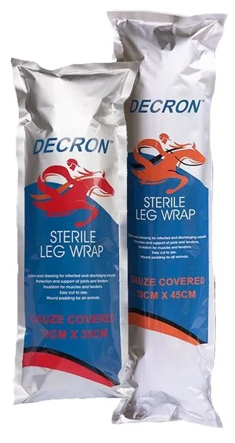 Decron Sterile Gauze-Covered Leg Wrap Horse | Gamgee Dressing 70cm