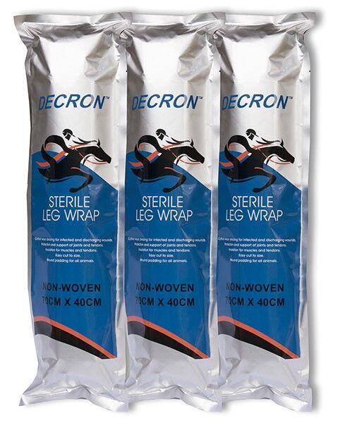 Decron Sterile Non-Woven Leg Wrap Horse | Cotton Dressing