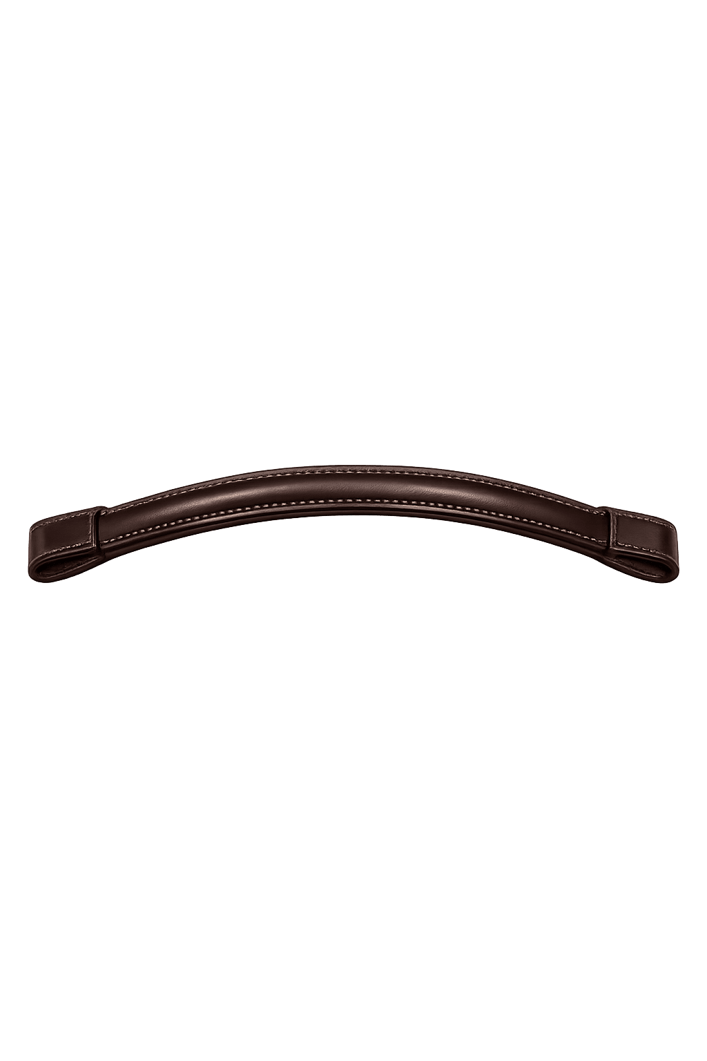 Deluxe Leather Browband -  Brown Cob