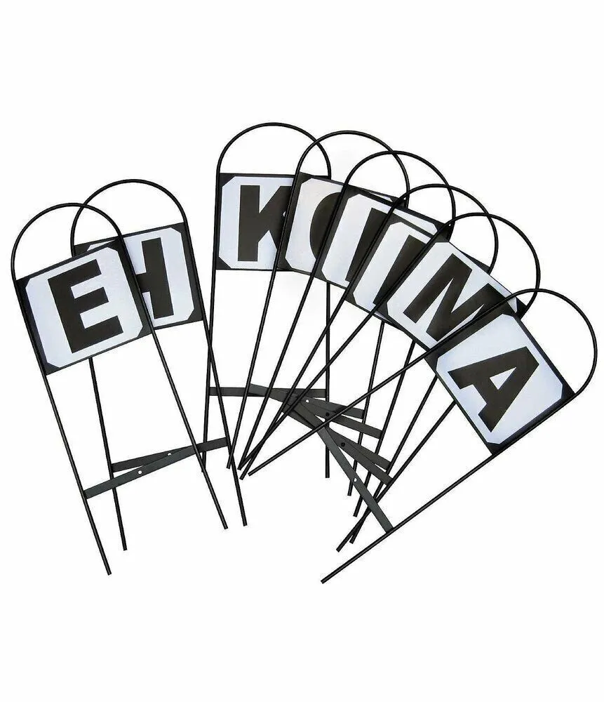 Set Of 12 Dressage Markers Metal