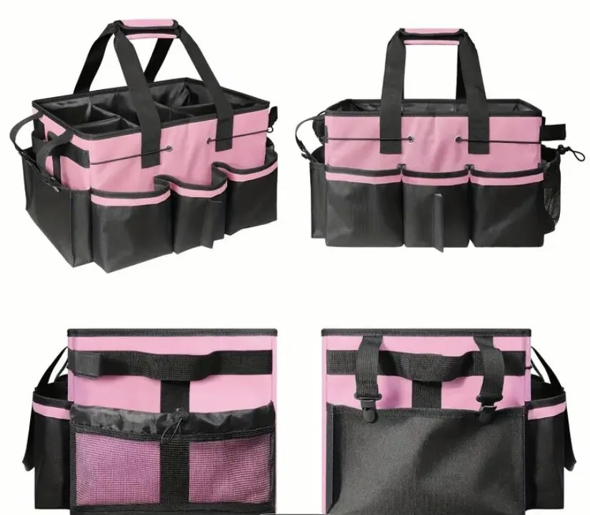 Large Capacity Horse Grooming Bag – Durable PVC Multi-Compartment Organiser - Image 3