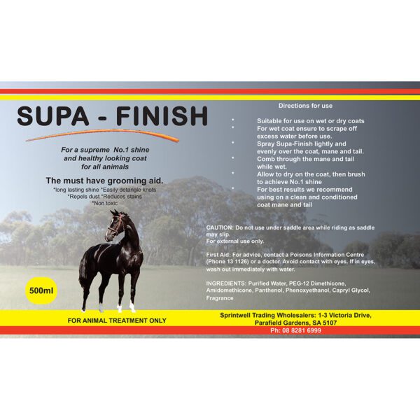 Supa-Finish 500ml With Free Sarvis Brush
