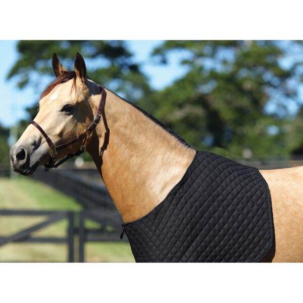 Quilted Rug Bib Black