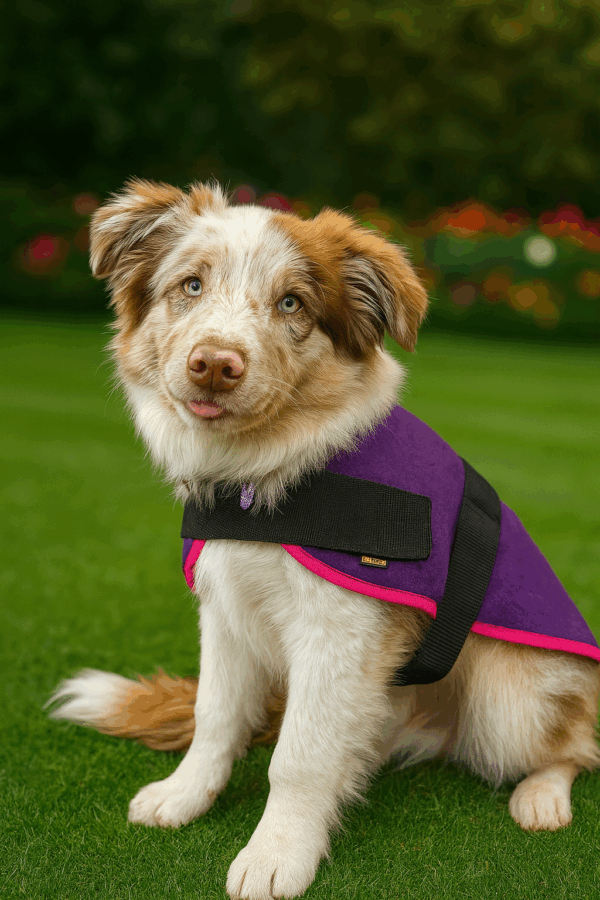 Dog Polar Fleece Coat with Sherpa Lining – Adjustable & Warm - Image 2