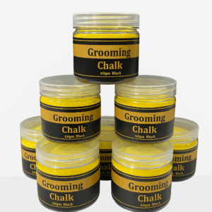 NC EquiPro Grooming Chalk – Black 60gm with Sponge Applicator | Professional Horse Show Chalk