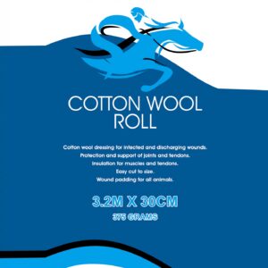 Decron Cotton Wool Roll 3.2m x 30cm | Horse Wound Padding