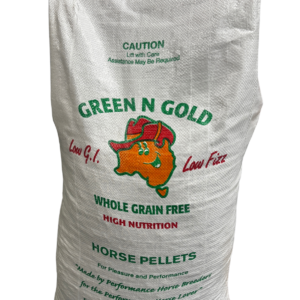 Ponderosa Green N Gold Pellets 30kg – Grain Free Performance Horse Feed